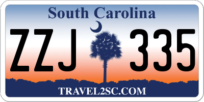 SC license plate ZZJ335
