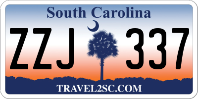 SC license plate ZZJ337