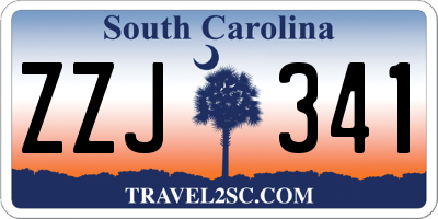 SC license plate ZZJ341