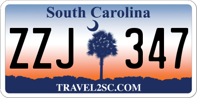 SC license plate ZZJ347