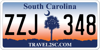 SC license plate ZZJ348