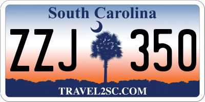 SC license plate ZZJ350