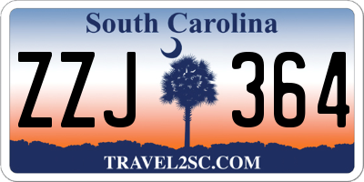 SC license plate ZZJ364