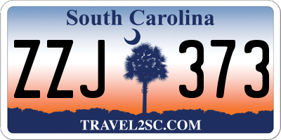 SC license plate ZZJ373