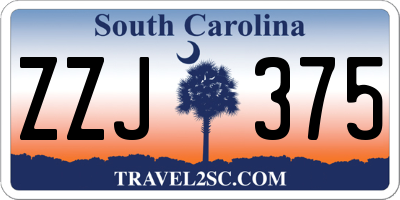 SC license plate ZZJ375
