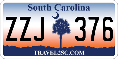 SC license plate ZZJ376