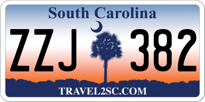 SC license plate ZZJ382