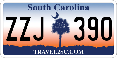 SC license plate ZZJ390