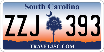 SC license plate ZZJ393