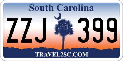 SC license plate ZZJ399