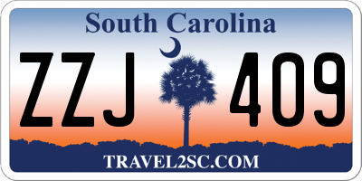 SC license plate ZZJ409