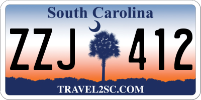 SC license plate ZZJ412