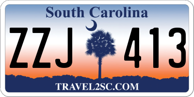 SC license plate ZZJ413
