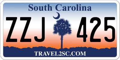 SC license plate ZZJ425