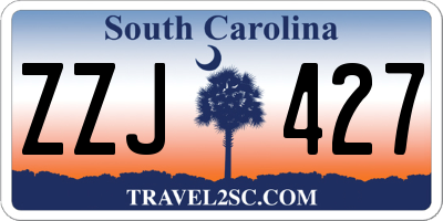SC license plate ZZJ427