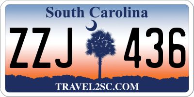 SC license plate ZZJ436