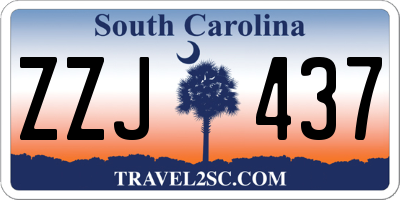 SC license plate ZZJ437