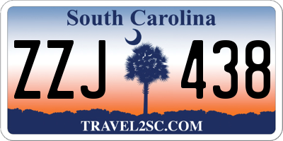 SC license plate ZZJ438