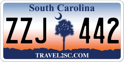 SC license plate ZZJ442
