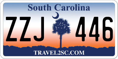 SC license plate ZZJ446
