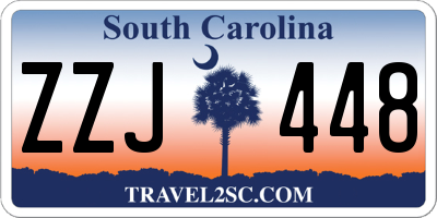 SC license plate ZZJ448