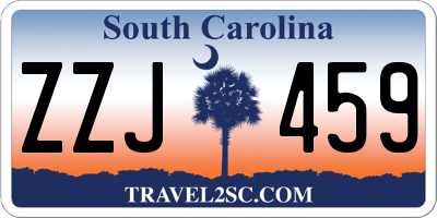 SC license plate ZZJ459