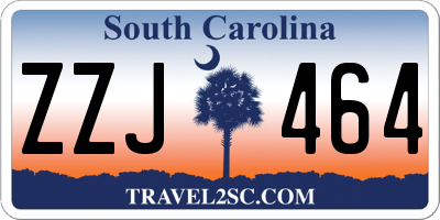 SC license plate ZZJ464