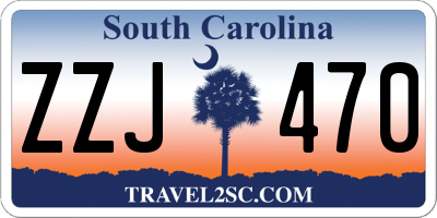 SC license plate ZZJ470