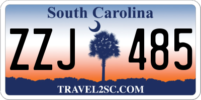 SC license plate ZZJ485