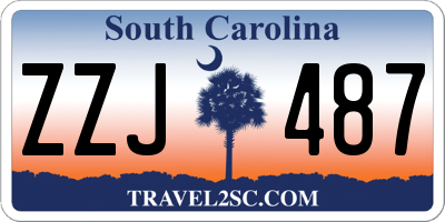 SC license plate ZZJ487