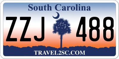 SC license plate ZZJ488