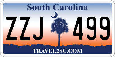 SC license plate ZZJ499