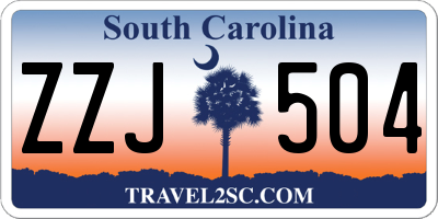 SC license plate ZZJ504