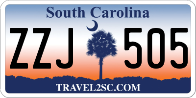 SC license plate ZZJ505
