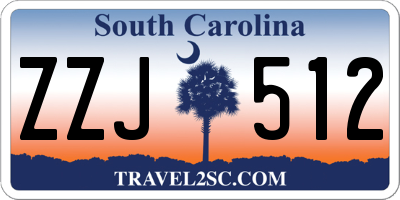 SC license plate ZZJ512