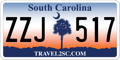 SC license plate ZZJ517