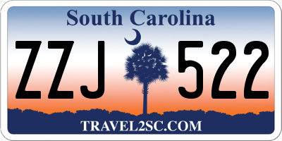 SC license plate ZZJ522