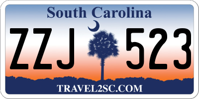SC license plate ZZJ523