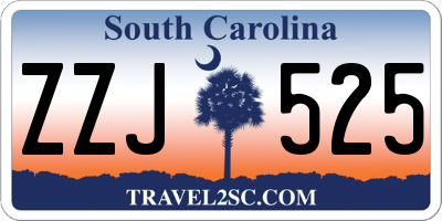 SC license plate ZZJ525