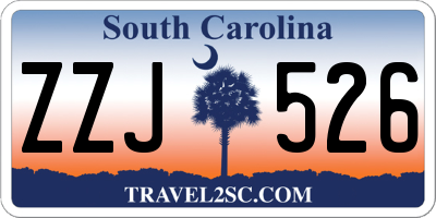 SC license plate ZZJ526