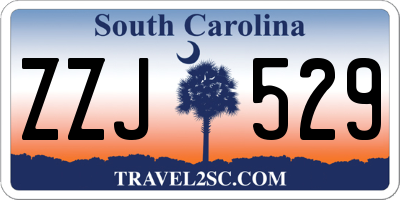 SC license plate ZZJ529