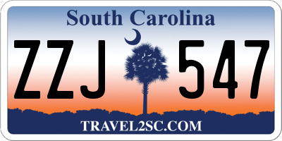 SC license plate ZZJ547