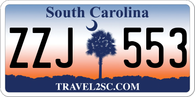 SC license plate ZZJ553