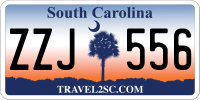 SC license plate ZZJ556