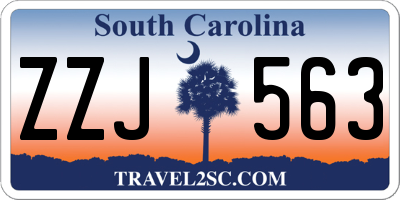 SC license plate ZZJ563