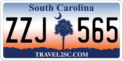 SC license plate ZZJ565