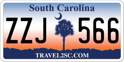 SC license plate ZZJ566