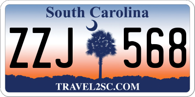 SC license plate ZZJ568