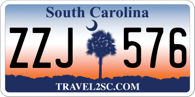 SC license plate ZZJ576