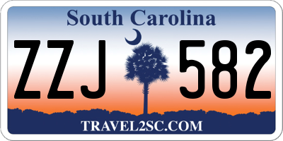 SC license plate ZZJ582